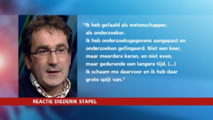 Reactie Diederik Stapel: 
