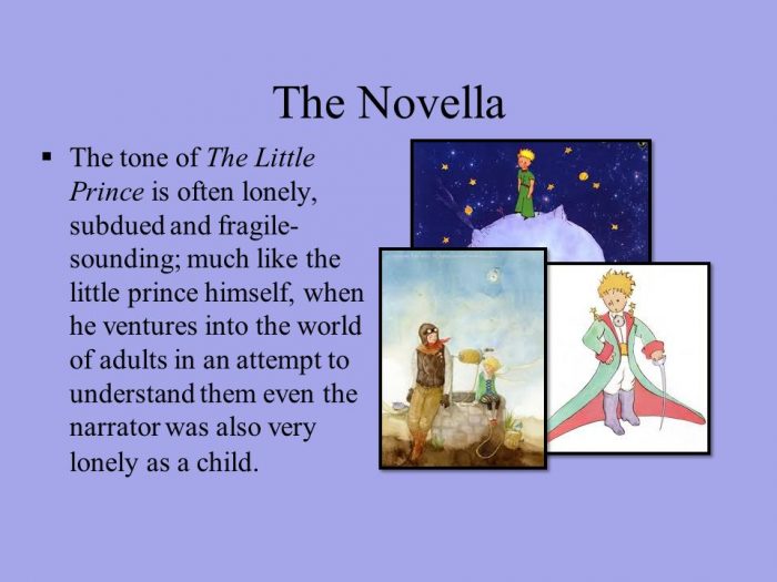 The tone of The Little Prince is often Lonely