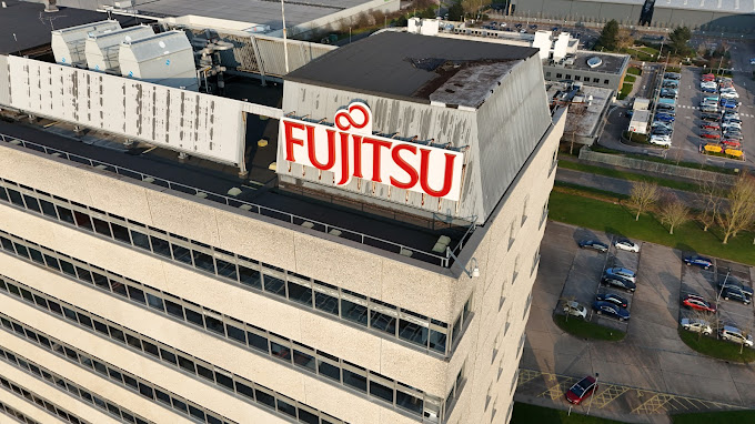 Top of Fujitsu building Bracknell UK